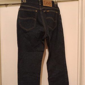 Classic deep dark blue Lee jeans